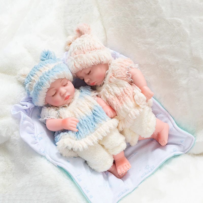 35cm Cute Reborn Baby Doll Realistic Newborn Baby Dolls Reborn Lifelike Full Body Silicone