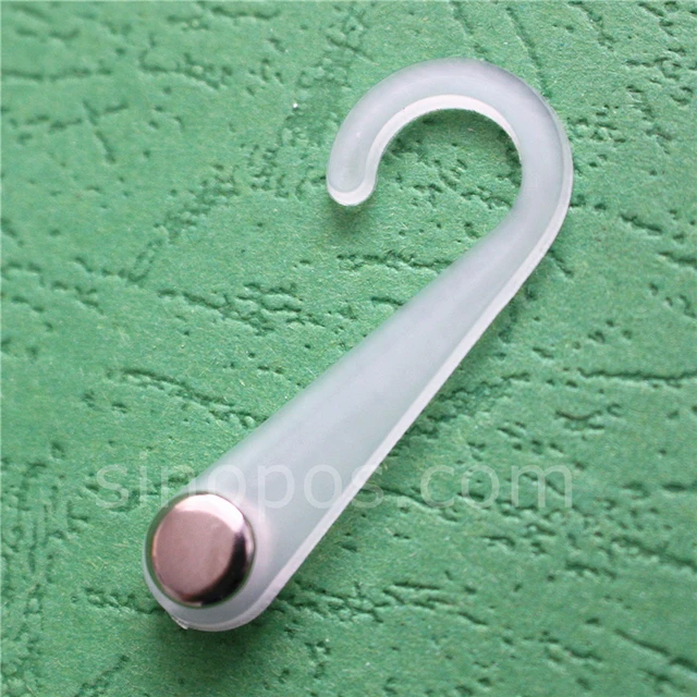 Whole Big Plastic Header Hooks 84mm With Rivets Fabric Leather Swatch  Sample Head Hanger Giant Hanging J Hook Secured Displ230J From Jkokk,  $47.23