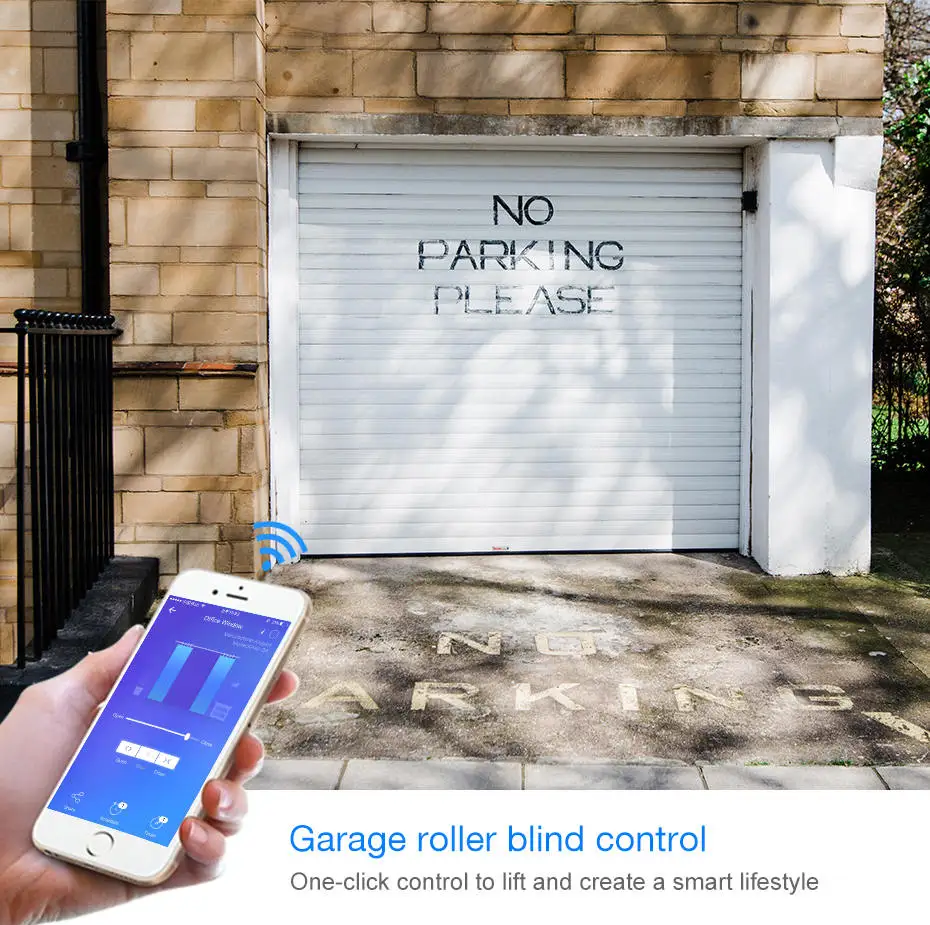 WiFi volet roulant interrupteur WiFi rideaux stores tactile interrupteur commande porte de Garage par Alexa Google maison minuterie fil neutre nécessaire