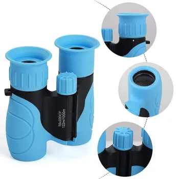 

Compact Safe Traveling 10X22 Bird Watching High Definition Anti-fall Kids Hunting Adjustable Diopter Binocular With Lanyard