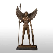 56 см Бронзовая статуя Афина скульптура Греческая богиня мудрости и войны Статуэтка фестиваль домашний декор коллекционная