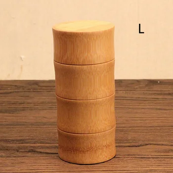 

Durable Organizer Travel With Lid Home Jar Bamboo Tea Container Practical Odourless Storage Bottle Portable Seal Canister