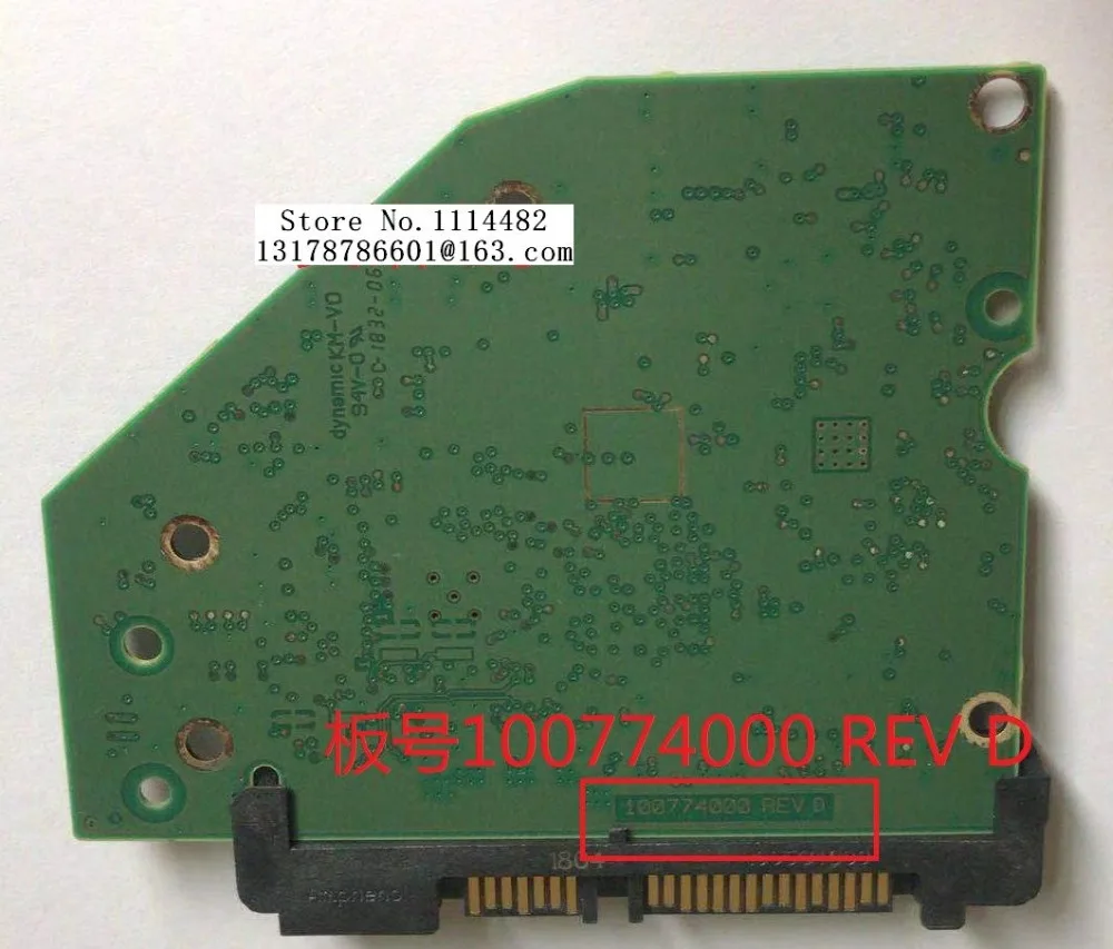 100774000 REV D HDD PCB Логическая плата хороший тест жесткий диск ...