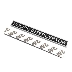 Image 5 - רכב סטיילינג מתכת משטרת INTERCEPTOR לוגו סמל ספורט תג מדבקת מדבקות אביזרי רכב