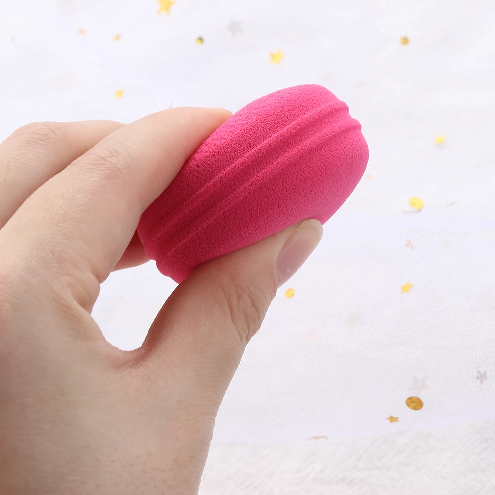 1 шт. макияж Macaron спонж пуховка для лица BB крем косметика мягкая влажная сухая