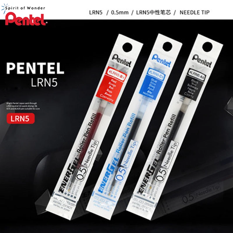 9 шт. Pentel LRN5 LRN4 Neutra жидкие гелевые чернила для BLN75 выдвижные ручки-быстрое высыхание-0,5 мм Товары для офиса и школы