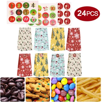 

Favour Gift Bags Bags Supplies 24pcs Christmas Party Durable Brand new