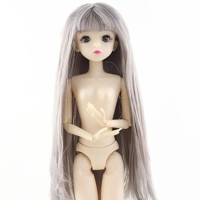 1/6 BJD куклы 20 шарниров куклы 4D глаза 30 см кукла длинные волосы парик женский голый обнаженный тело куклы игрушки для девочек игрушки для детей