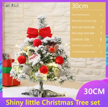 

Ready stock 30cm 90cm Christmas Tree Desktop Decoration Christmas Home Indoor Kindergarten Mini Decorations Gift