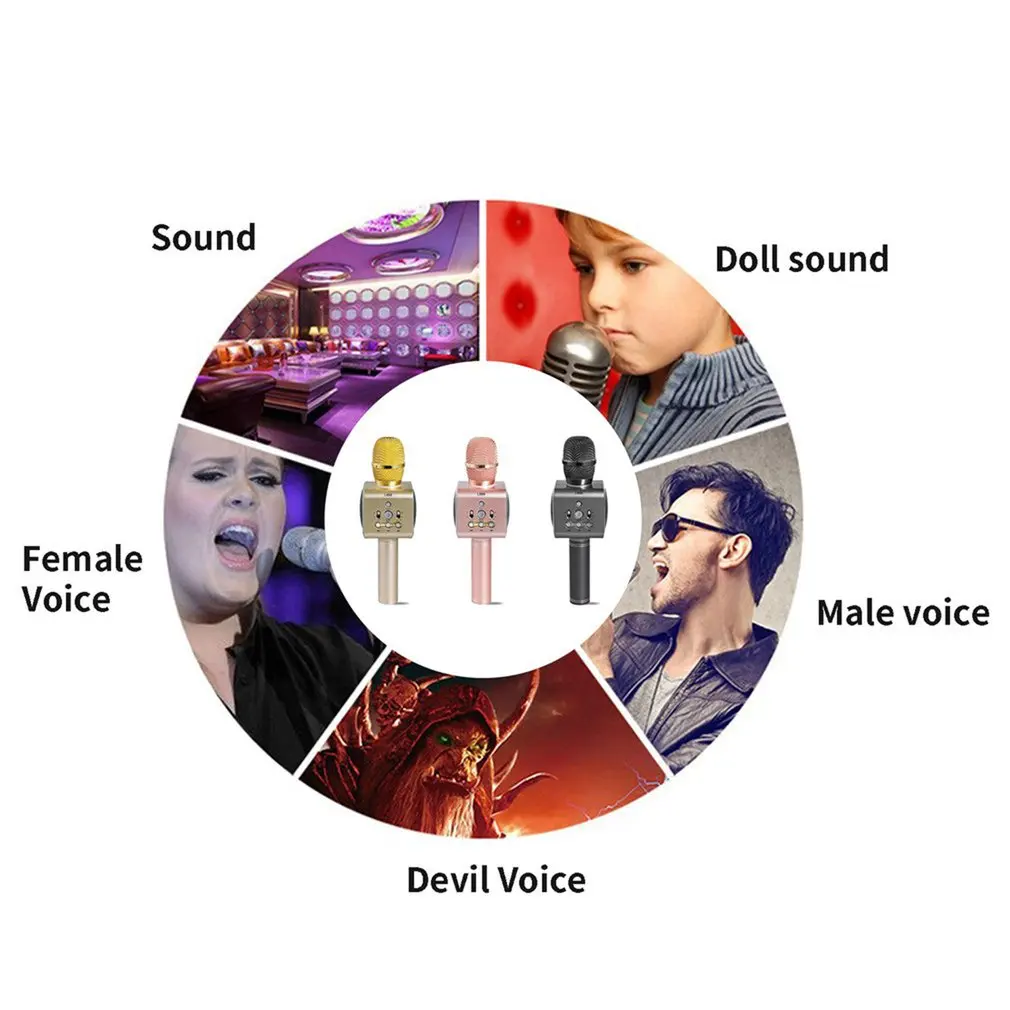 L888 Portable National Karaoke Microphone Mobile Phone Karaoke Wireless Condenser Microphone Audio Machine