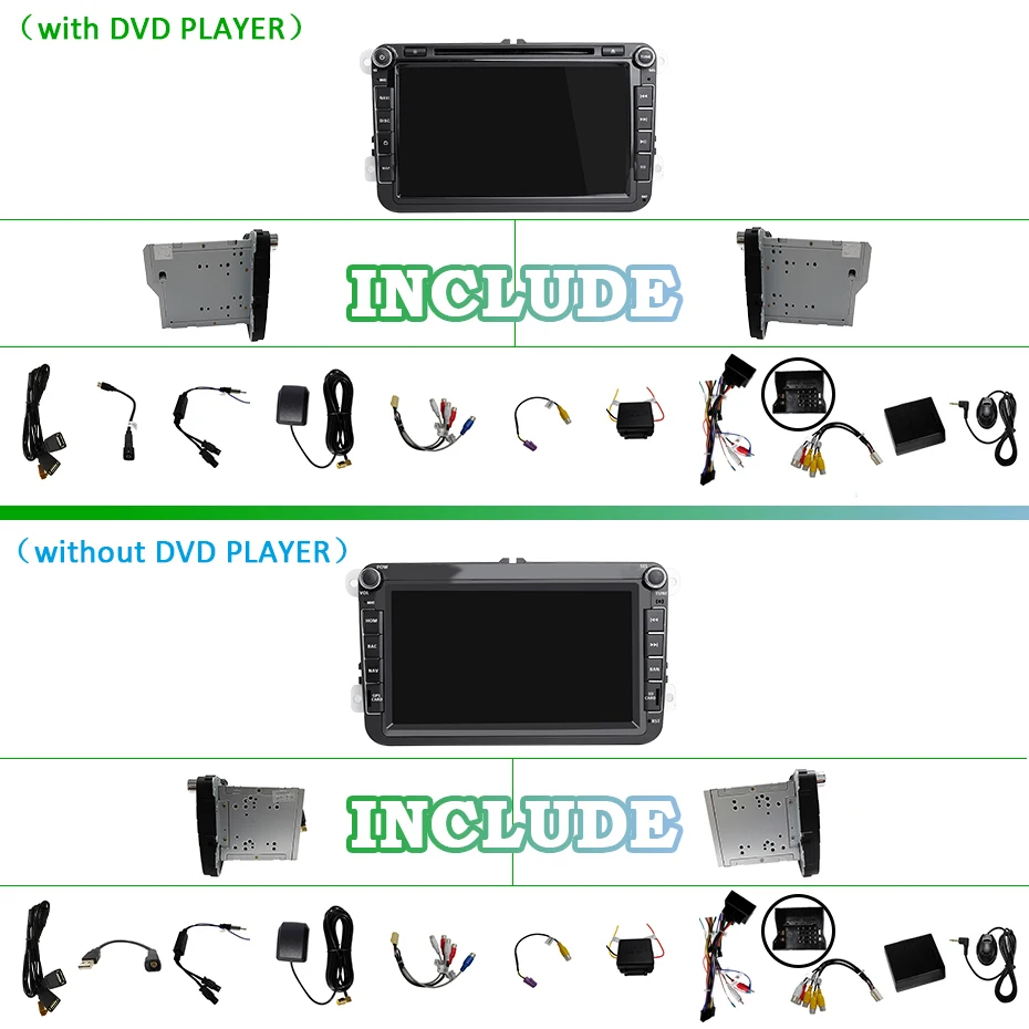 Clearance Android 9.0 4G 64G 2 DIN CAR GPS For Seat Altea Leon Toledo volkswagen VW Passat b6 POLO golf 5 golf 6 touran passat CC DVD 2