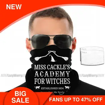 

Halloween Cats Mouth Face Mask Cackle Academy Facial Mask with 2 Filters Pretty for Adult Polyester Mask