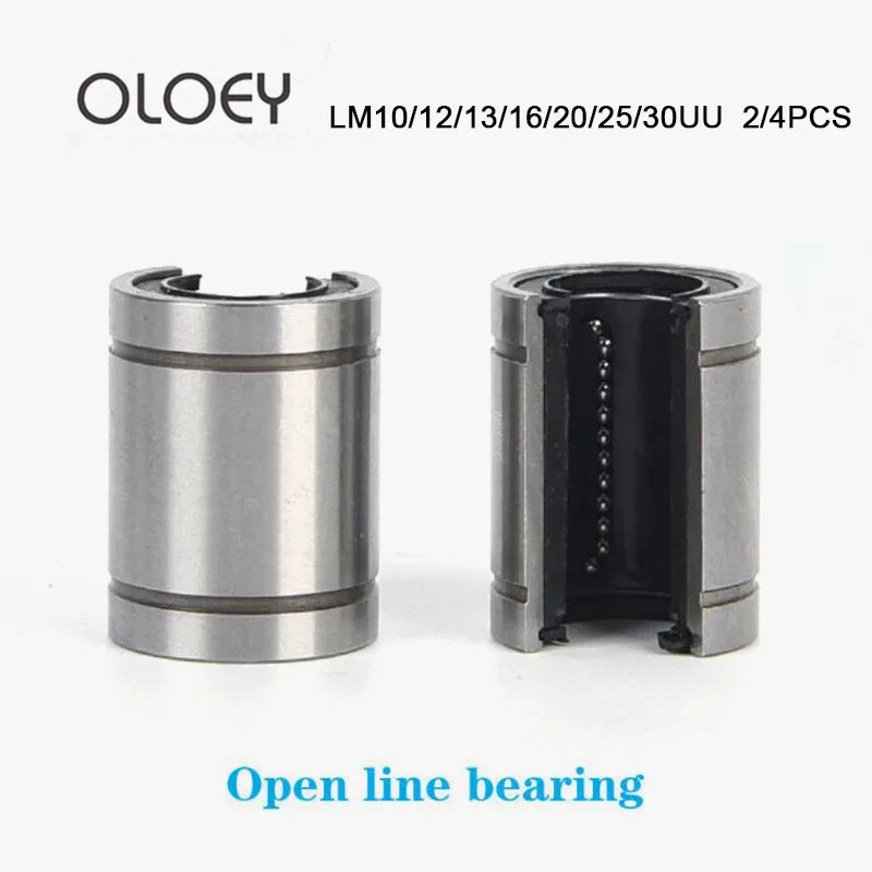 Линейные подшипники открытого типа LM10UU LM12UU LM13UU LM16UU LM20UU LM25UU LM30UU шариковая втулка