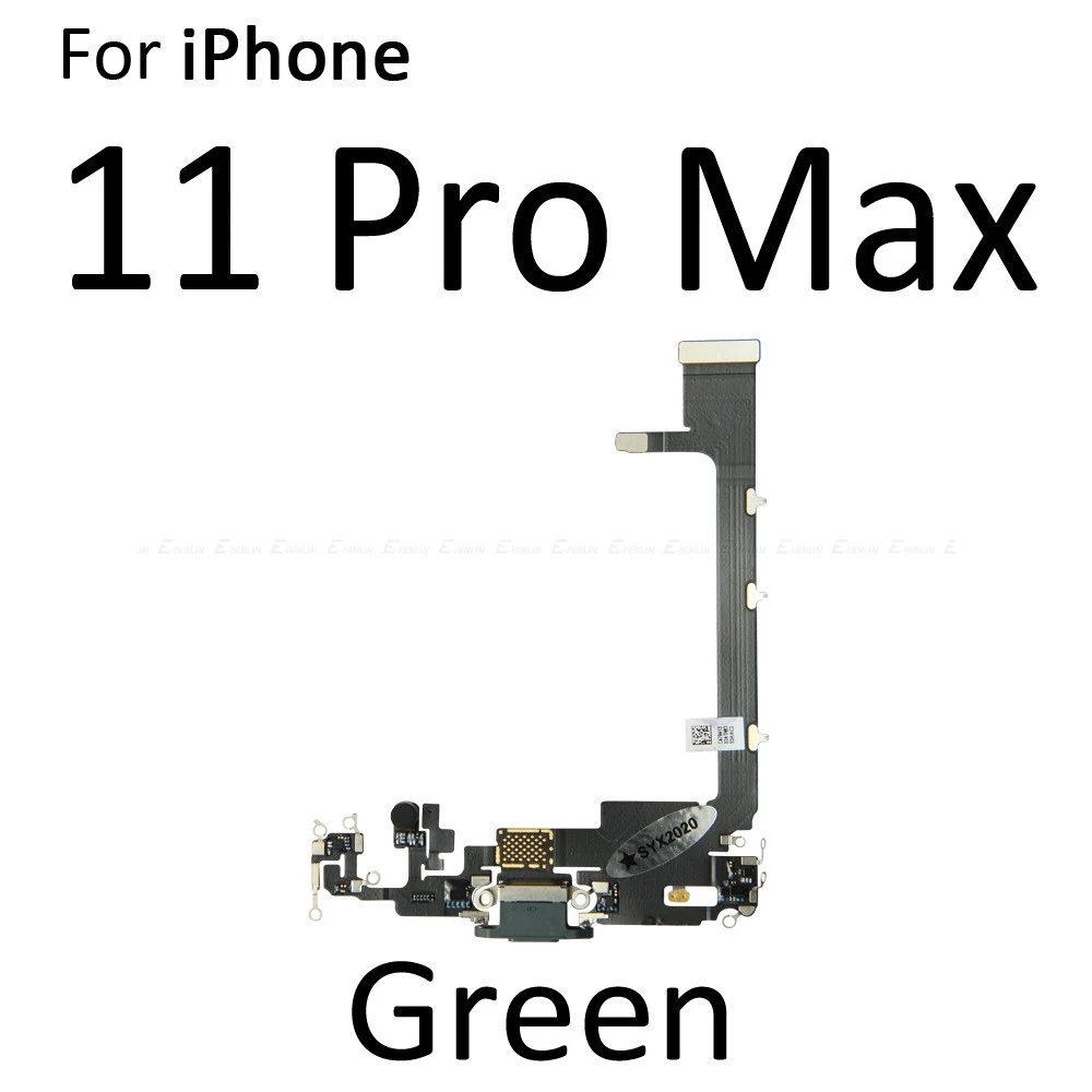 USB Dock Connector Charging Port Flex Cable For iPhone 11 Pro Max Charger Plug Headphone Audio Jack With Microphone Flex Cable