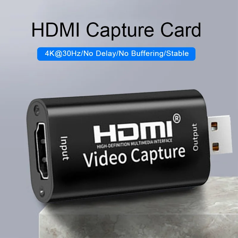Карта видеозахвата 4K 1080p hdmi usb записывающее устройство HDMI для PS4 игр DVD видеокамер