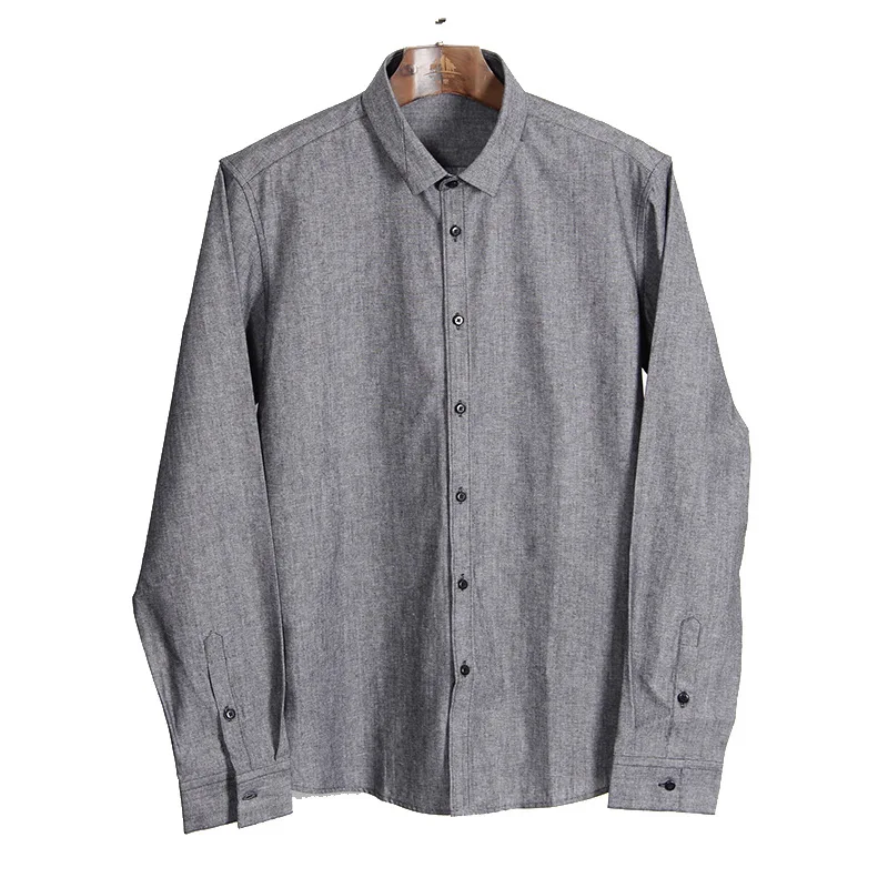 

Рубашка MRMT мужская с длинным рукавом, тенниска из чистого хлопка, повседневная майка для молодых студентов, весна 2024