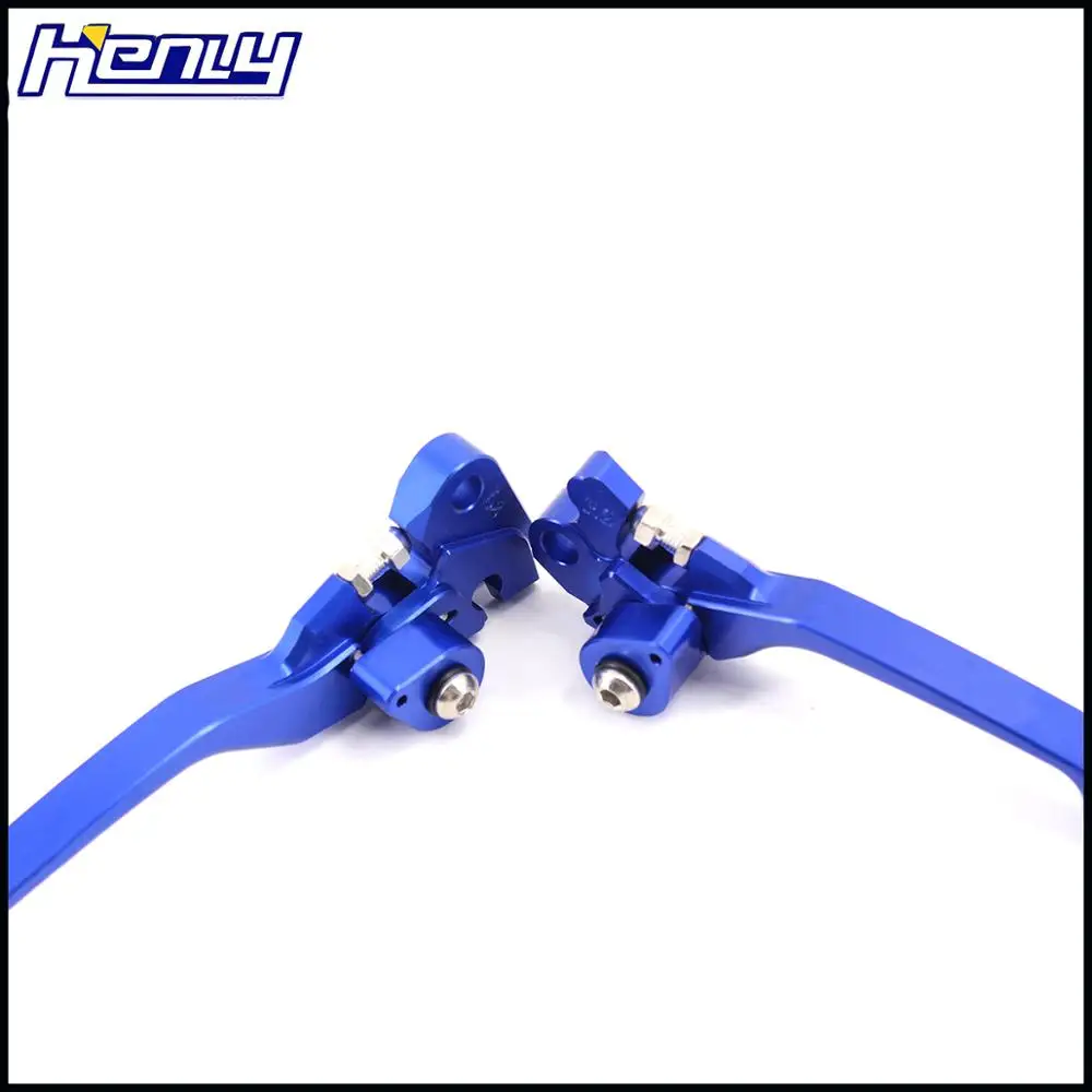 CNC синие заготовки тормозные рычаги сцепления для YAMAHA YZ125 YZ250 YZ250F 2001-2006 YZ450F 2001-2007