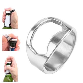 

1 Piece 22mm Multi-function Stainless Steel Bottle Opener Color Ring Beer Bottle Opener Ring Kitchen Bar Accessories Tool