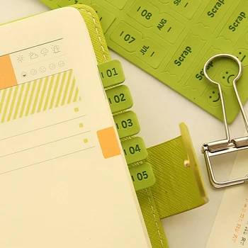 

1PCS PU Material Sticker DIY Photo Album Scrapbook Calendar Diary Planner Decor