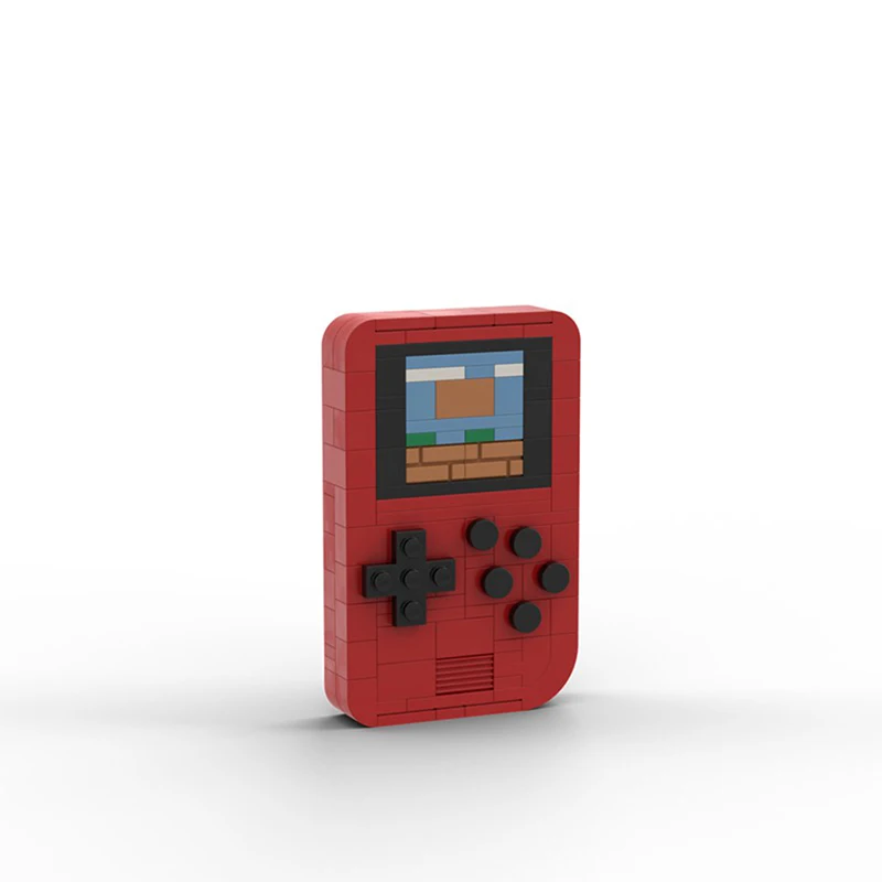 Moc Portable Mini Retro Console Di Gioco Kit Di Blocchi Giocatori Avanzati Boy Console Mattoni Idea Assemblare Giocattoli Per Bambini Regalo