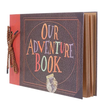 

Retro Photo Album Memory DIY Anniversary Scrapbook Lace-up Loose-leaf Album FPing