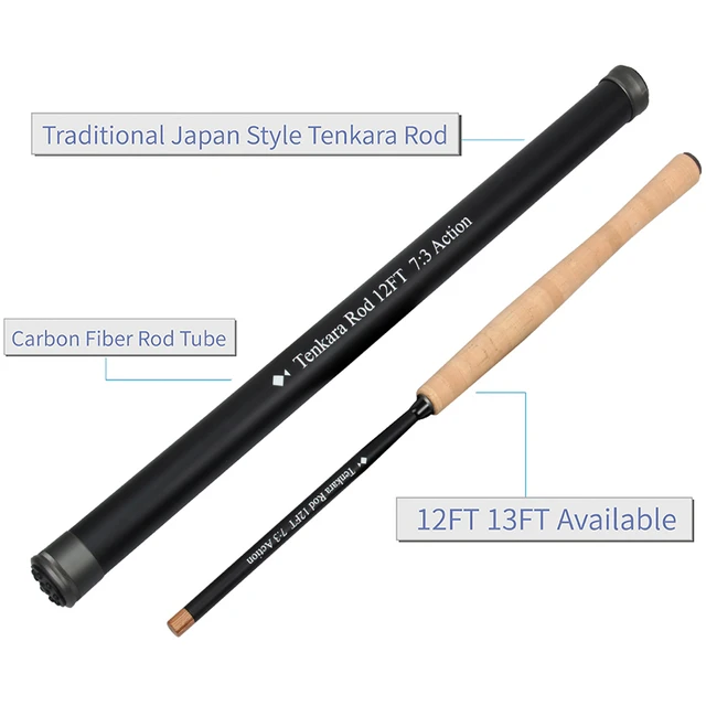 Goture Fly Fishing Rod Combo Tenkara 12FT Classical Portable Ultralight IM8  Carbon Fiber Trout Rod Pod Line Lure Fly Fishing Set Carbon Rod