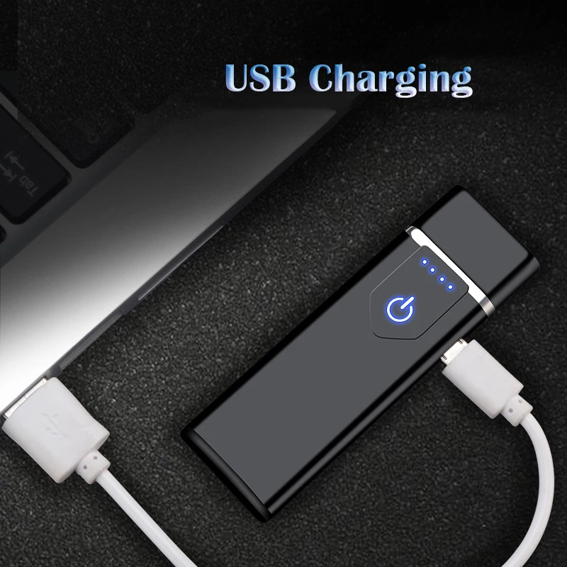 Сенсорная перезаряжаемая электрическая зажигалка USB с защитой от отпечатков