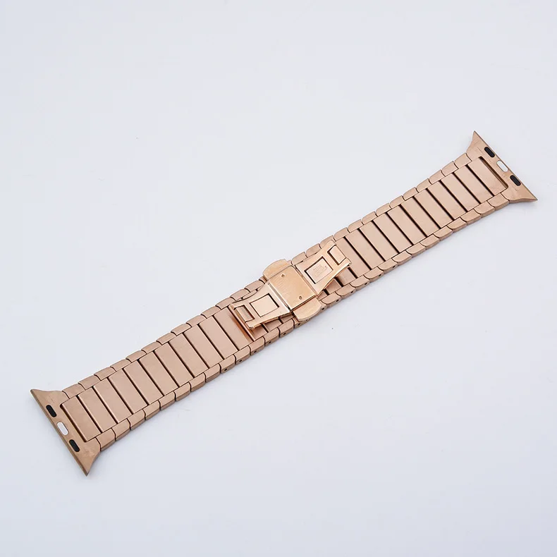 Соединяющий ремешок браслета из нержавеющей стали для часов apple watch 4 band 44 мм 40 мм iwatch 4 3 2 band 42 мм 38 мм 36L металлические аксессуары для наручных часов - Цвет ремешка: C rose gold