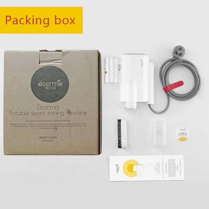 Xiaomi Паровая гладильная машина портативный отпариватель для одежды складной портативный бытовой паровой Утюг Одежда отпариватель глажка морщин 5 - Цвет: Packing box