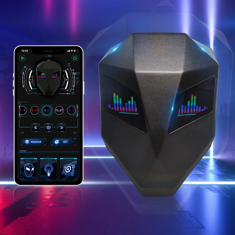 AppControlFashionLedDisplayBackpackBagUsbChargingYouthSmart