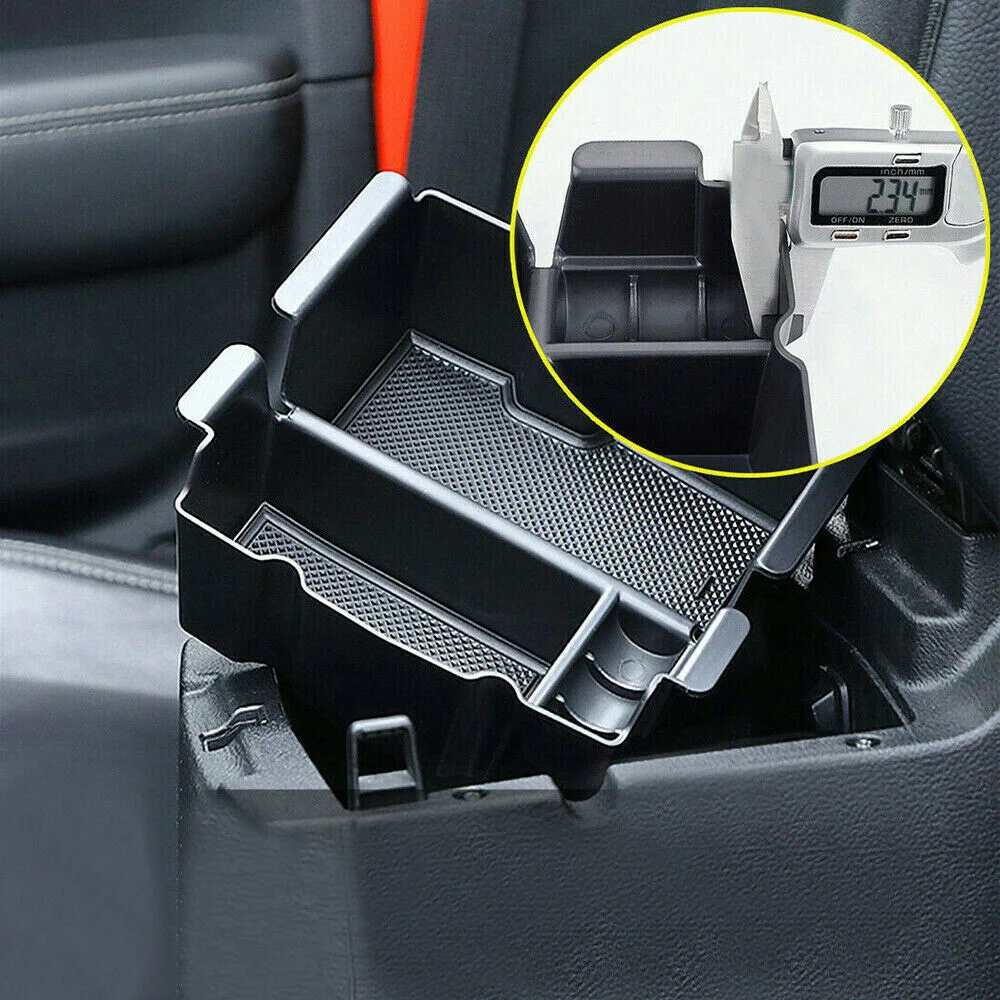 1x ABS Черная передняя консоль коробка держатель чашки подлокотник для Jeep Wrangler JL