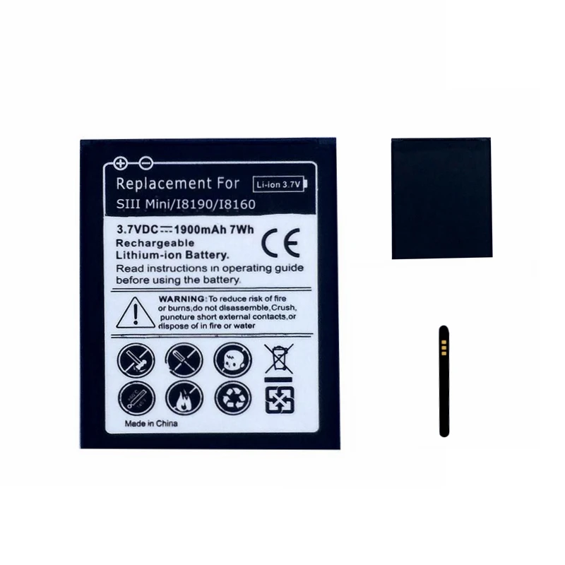 Аккумулятор для телефона Samsung Galaxy S3 Mini S3Mini i8190 i699 Ace 2 i8160 S7560 S7580 Trend S GT S7562 3 Pin