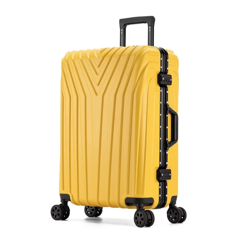 

20"22"24'26"29 inch suitcase bag universal wheel carry on ABS+PC luggage zipper aluminium frame travel case Trip trolley