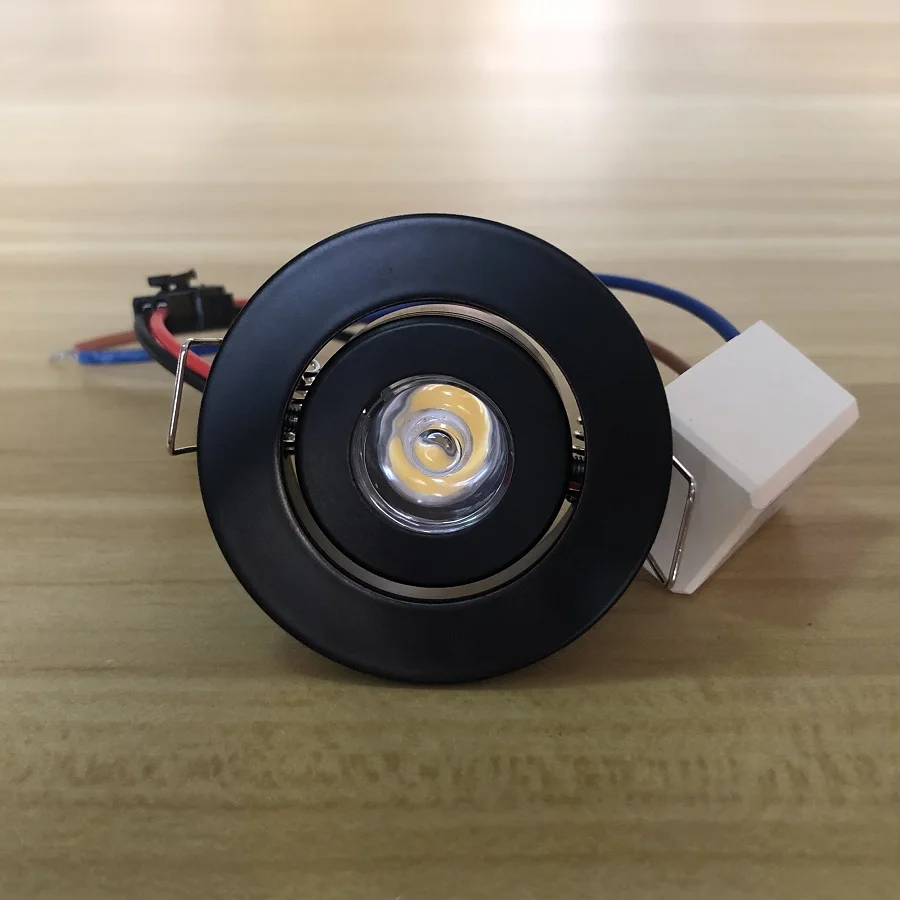 10pcs 미니 자리 Led 통 12V 24V 1W 3W 110V 220V 디 밍이 가능한 9000K Recessed Led 스포트 라이트 와인 캐비닛 램프 벽 거실