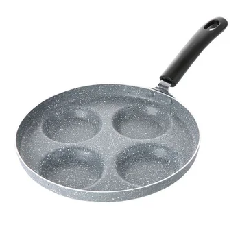 

3 4 Units Frying Pan Steak Cookware Pancake Non Stick Aluminium Alloy Multifunctional For Gas Cooker Long Handle
