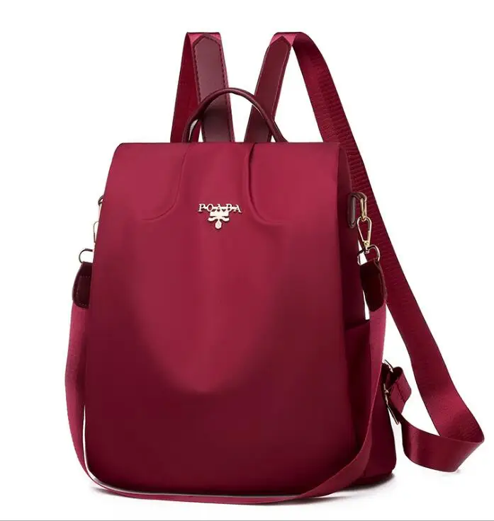 Mochilas mujer новая ткань Оксфорд водонепроницаемый студент сумка Повседневная Рюкзак женские уличные сумка mochila feminina CL05 - Цвет: red metal