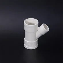 U-PVC дренажная труба фитинги косой Т-образной стыковой боковой Крестовая труба кондиционер аксессуары для капель