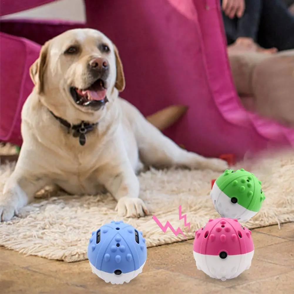360 градусов Rotaing собака интерактивная игрушка USB Электрический мяч для домашних животных пластиковая автоматическая прокатка забавная игрушка для обучения домашних животных Игрушки для упражнений 9*9 см