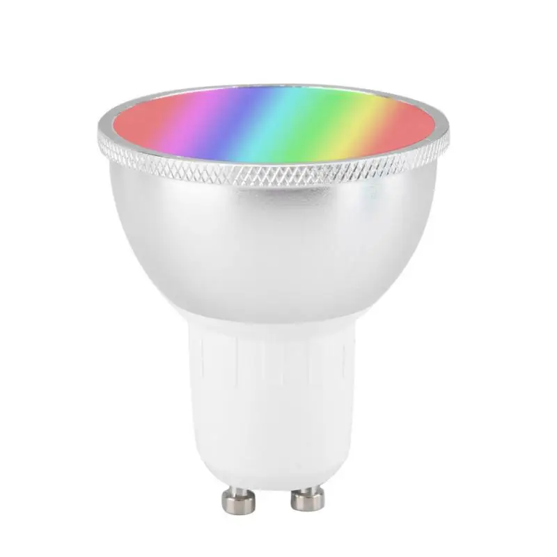 GU10/GU5.3/E27 WiFi умные лампы 6 Вт Светодиодный свет лампы Поддержка затемнения/музыка/Голосовое управление Lampara работа с Google/Alexa/IFTTT - Испускаемый цвет: GU10