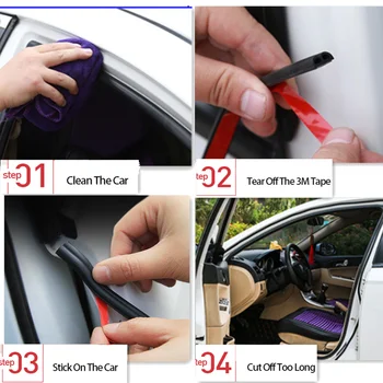 

New Car Door Edge Rubber Protection Sealing Strips FOR Dodge charger journey challenger caliber caravan Accessories