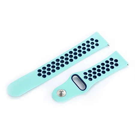 green blue Силиконовый ремешок для браслета Huami Amazfit Pace/Stratos 2 2 S/для samsung gear S3 ремень для Xiaomi Amazfit Bip Молодежный ремешок - Цвет: green blue