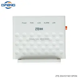 Бесплатная доставка EPON волоконно-оптический ont zte F401 английская прошивка 1GE onu для оптоволоконного сетевого маршрутизатора