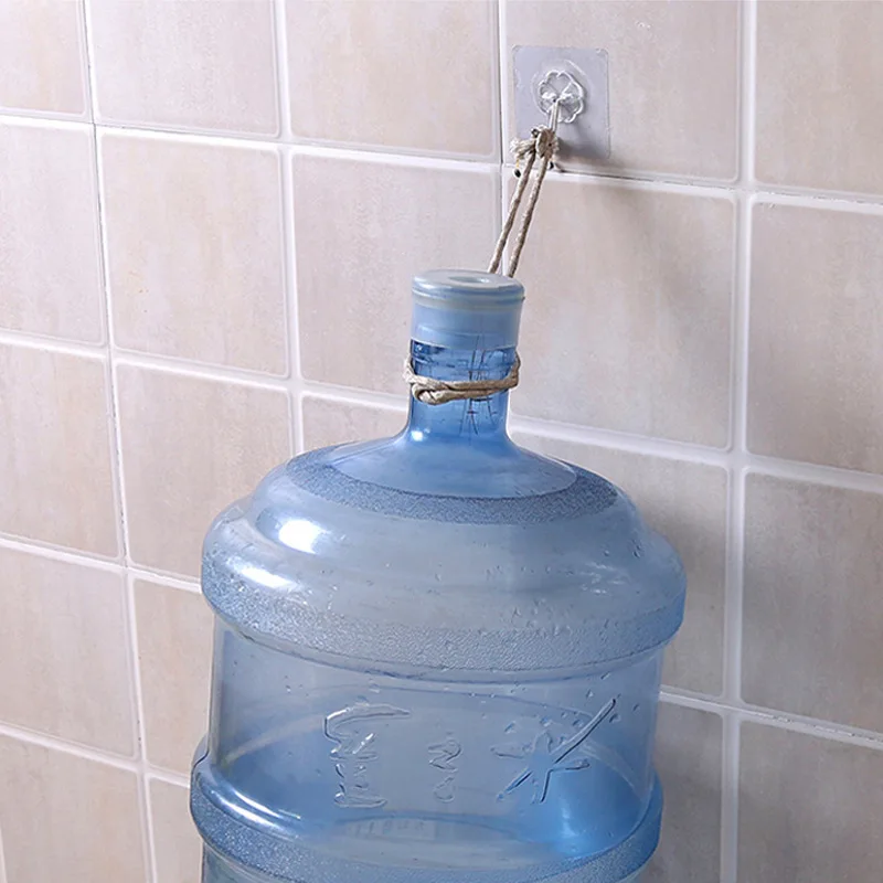 [Sale] 6x 6cm Plum Transparent Seemless Strong Adhesive Hook Door Hanging Kitchen Bathroom Waterproof Sucker Hook