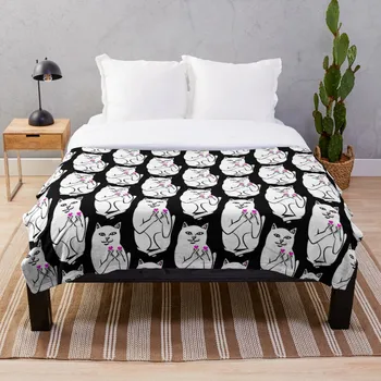 

RIP CAT FINGER HEART Throw Blanket Throw Blanket Soft Sherpa Blanket Bed Sheet Single Knee Blanket Office Nap Blanket