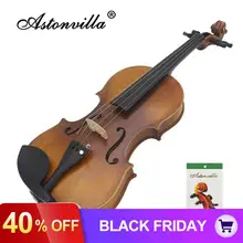Astonvilla ручная работа 4/4 Reaationary винтажная скрипка изысканный блеск лак Стильный ретро старомодный скрипка Еловая панель