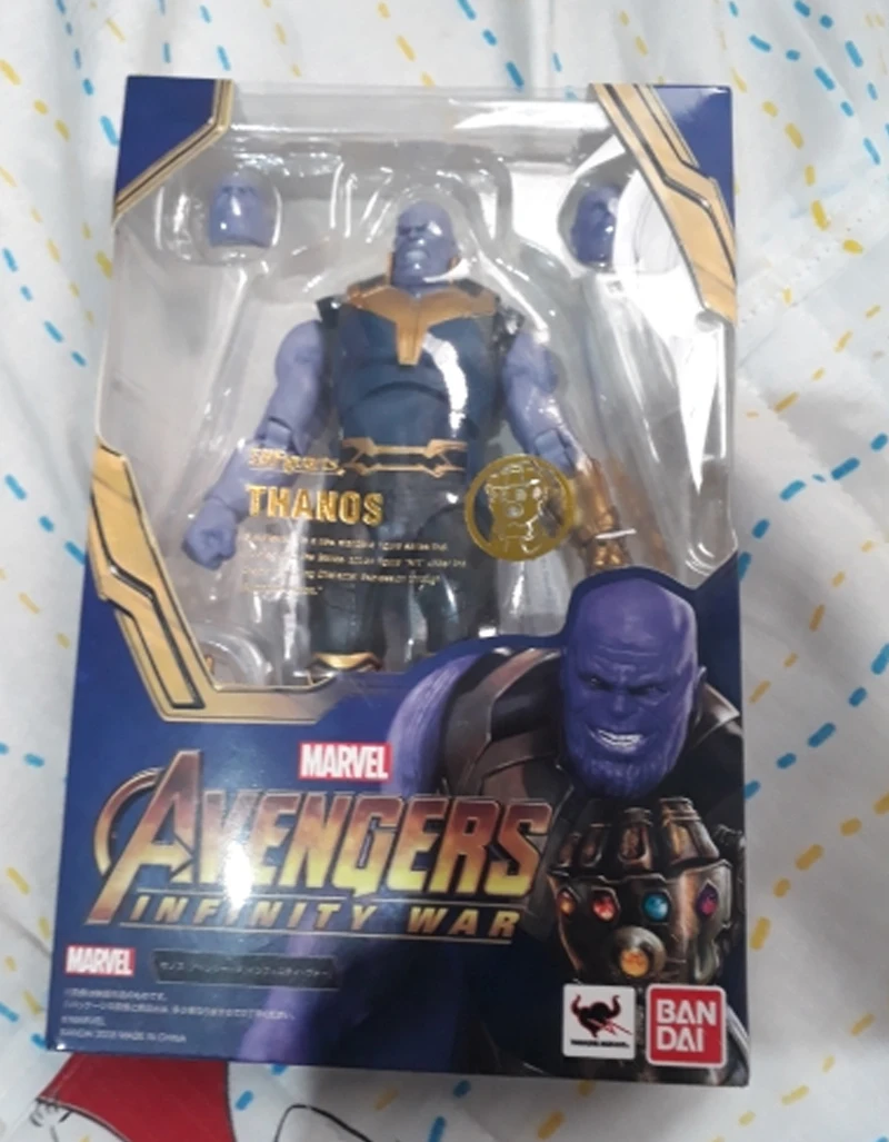 SHF Marvel Мстители Бесконечная война танос Бесконечность гаунтлет Человек-паук Железный Человек-паук ПВХ фигурка Модель Коллекционная игрушка