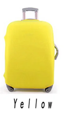 Дорожный защитный чехол на чемодан, чехол на колесиках, Дорожный чемодан, пылезащитный чехол, дорожные аксессуары, органайзер для упаковки, разные цвета - Цвет: yellow