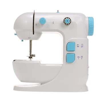 

Mini Sewing Machine Adjustable Double Speed & Thread Wide Table Cut Wire LED Lights Free Arm Electric Portable Sewing Machine