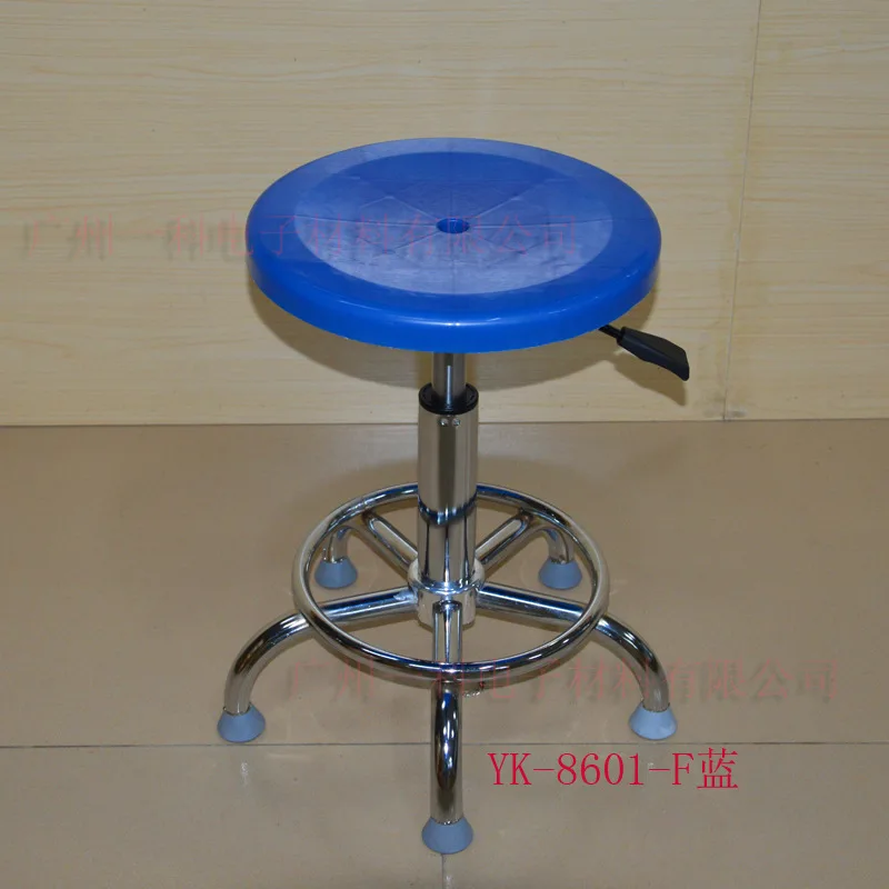 

Manufacturers Direct Selling Plastic Height Adjustable Chair Clean Room Stool Production Line Height Adjustable round Stool Curr