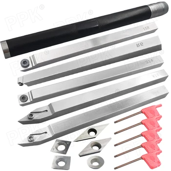 Best Square Lathe Wood Turning Tool Carbide Wrench Tool With Blade Woodworking Tool Set Of Turning Tool Set Of Six